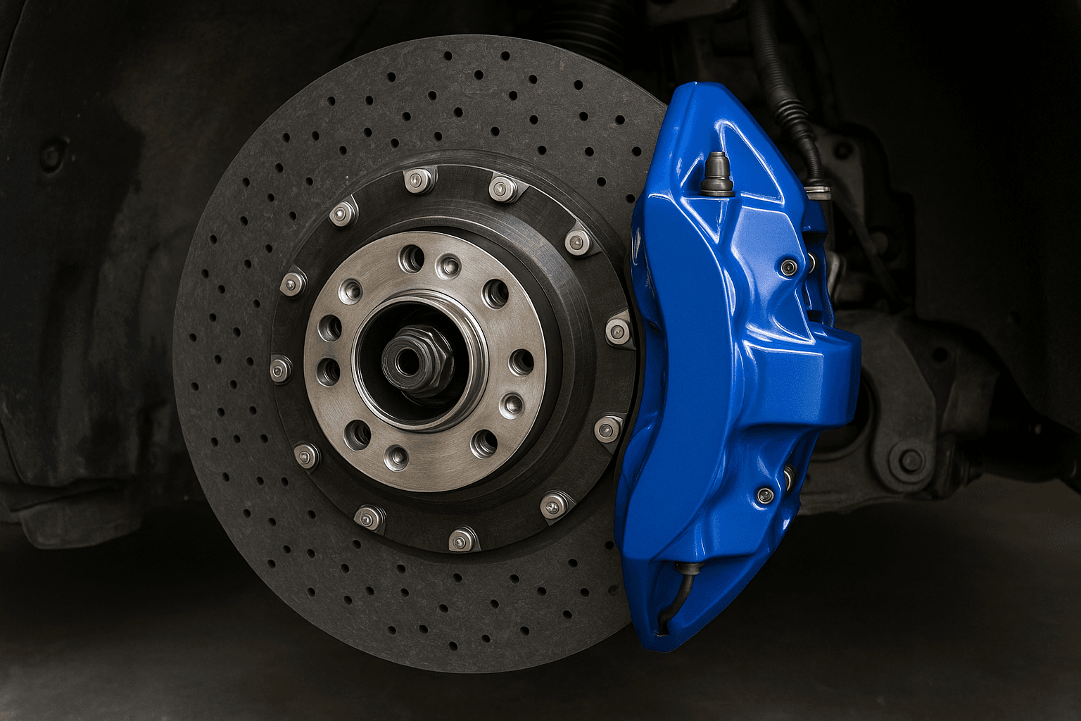 Painted brake calipers